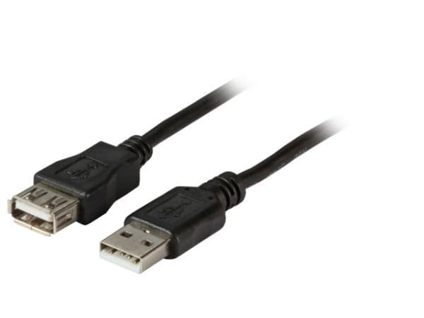 EFB elektronikk K5248SW.1.8V2, 1,8 m, USB A, USB A, USB 2.0, 480 Mbit/s, sort