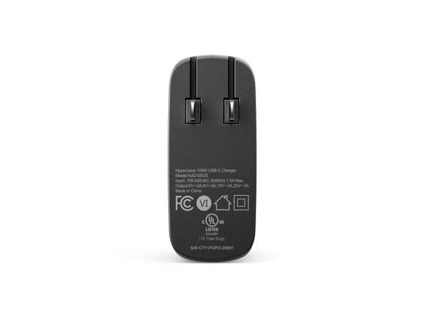 Targus 100W GaN Charger, AC, 2 m, Sort
