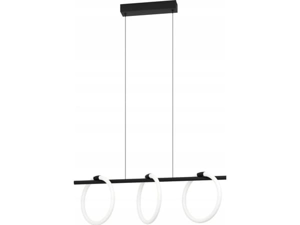 EGLO CARANACOA langbord 3L sort/hvit