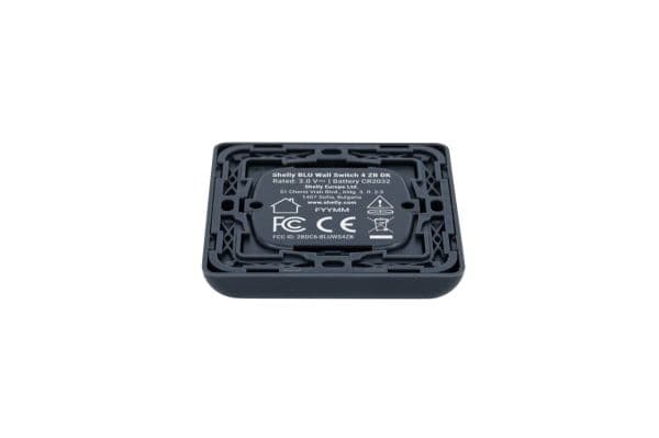 Shelly BLU Wall Switch 4 ZB DK - Charcoal Gray