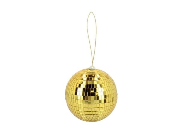 Guld discokugle, 15 cm