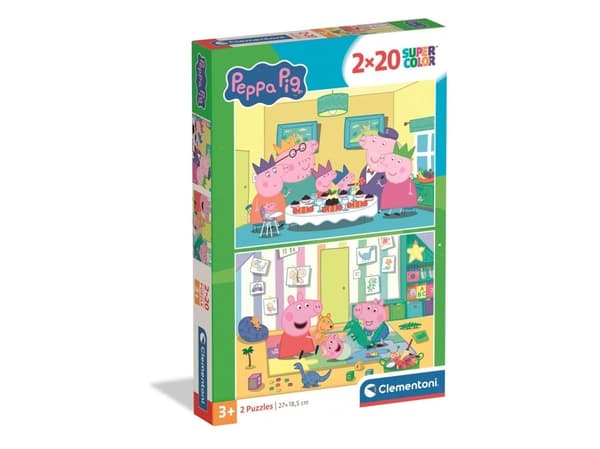 Puslespill Peppa Pig, 2x20 brikker