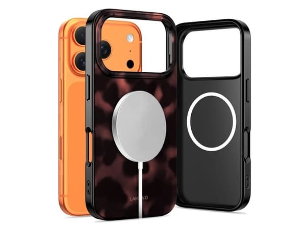 Tech-Protect Lamano MagSafe case for iPhone 17 Pro - black and red