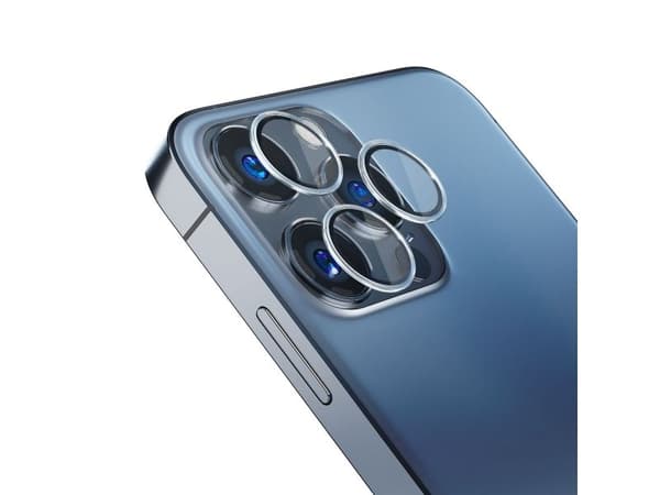 3MK Lens Protection Pro, Apple, iPhone 16 Plus, iPhone 16, Ridseresistent, Blå, Transparent, 1 stk