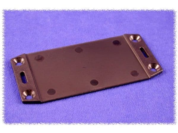 Hammond Electronics 1591FLBK flensplate (L x B) 110 x 53 mm ABS sort 1 stk