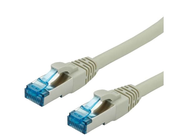 VALUE S/FTP Patch Cord Cat.6a, grey 10 m, Harmaa