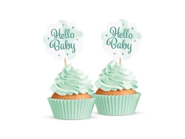Hello baby kagepynt, mint 12 stk