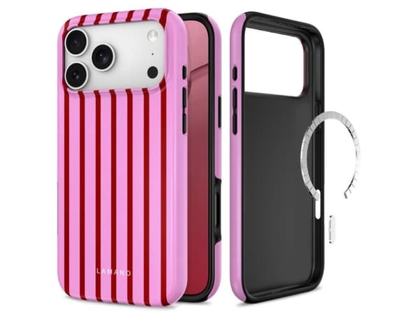 Tech-Protect Lamano MagSafe Case for iPhone 18 Pro / 17 Pro - Pink/Red