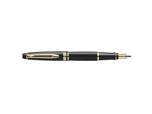 Waterman Expert, Svart, Blå, Rustfritt stål, Medium, Ambidextrous, eske