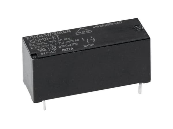 12VDC 8A-250VAC RELÆ 1 VEKSLER
