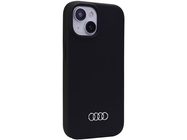 Audi case for iPhone 15 Plus 6,7&amp;amp;quot; black Silicone Case