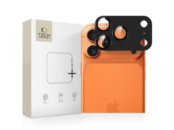 Tech-Protect kamerabeskyttelse Camfull Fit+ til Apple iPhone 17 Pro Max svart