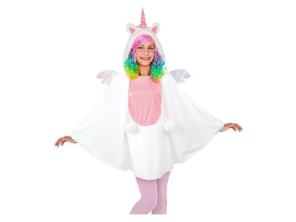 Enhjørning poncho med hætte