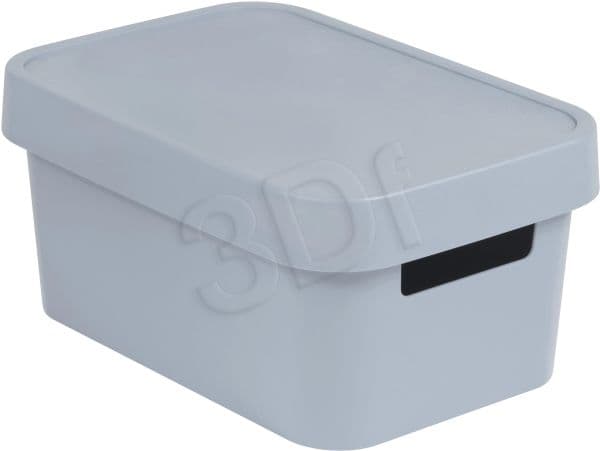 Curver INFINITY förvaringsbox 4,5 l ljusgrå med lock