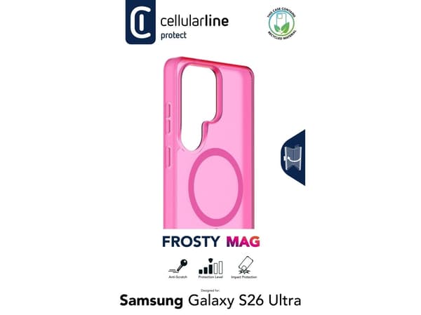 Cellularline FROSTY MAG, Samsung, Rosa