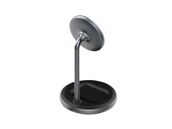 Adam Elements OMNIA M2, Innendørs, USB, 12 V, Trådløs lading, Sort