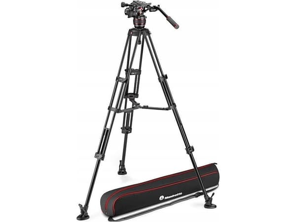 Manfrotto Twin Alu stativ med 608 hode - medium
