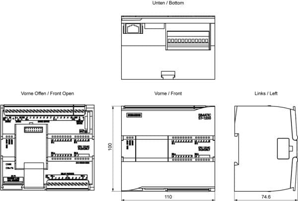 Siemens 6ES7214-1HG40-0XB0 PLC-CPU (PLC-CPU)