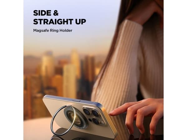 Hoidja Joyroom ring Magsafe, must