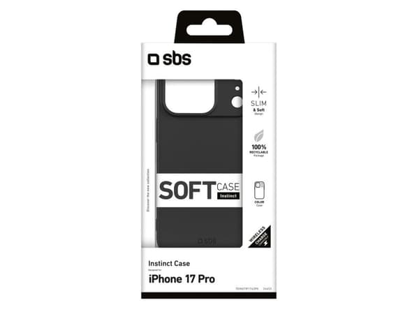 SBS Instinct iPhone 17 Pro-deksel - svart