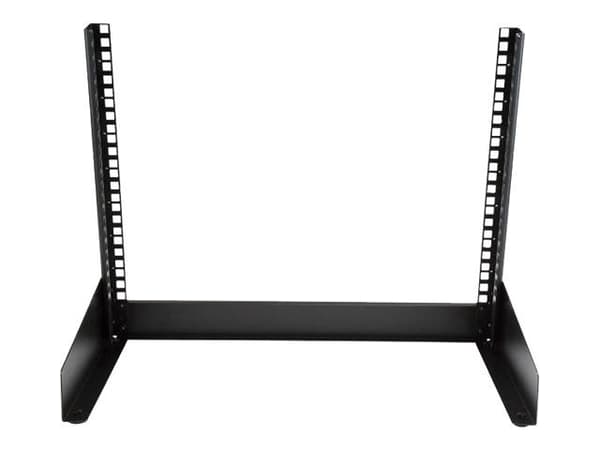 Startech 8U Open Frame Network Rack - 19" 2 Post Free Standing Desktop Rack for Computer, AV, Media, IT, Data & Server Room Equipment (RK8OD) - Rac...
