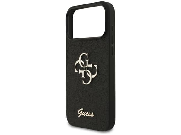 Guess Fixed Glitter Big 4G Case for iPhone 17 Pro Max / 18 Pro Max - Black