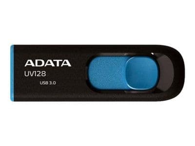 ADATA UV128 64 GB USB 3.0 svart/blå