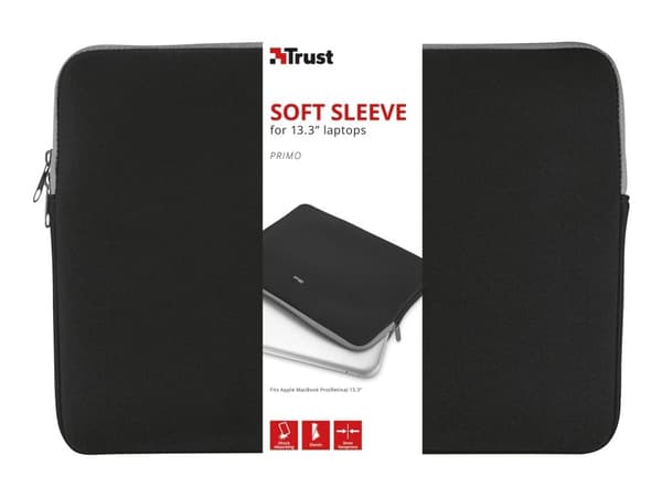 Trust Primo Soft - Notebookhylster - 13.3" - svart