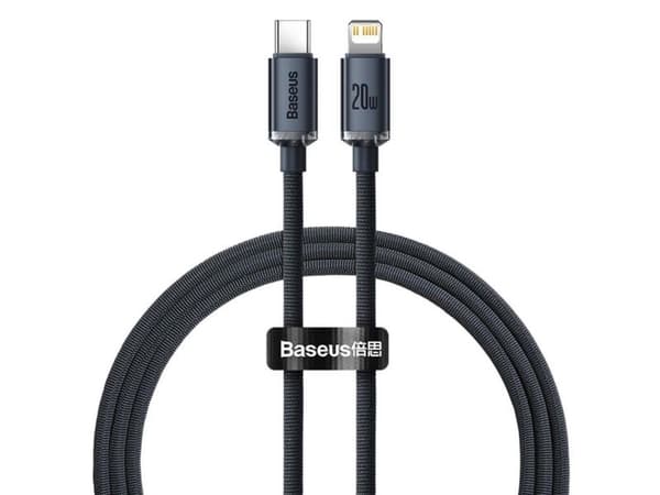 Baseus CAJY000301, Harmaa, USB C, Lightning, 2 m, Uros, Uros