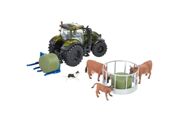Britains 1:32 Metallic Olive Green Valtra Playset