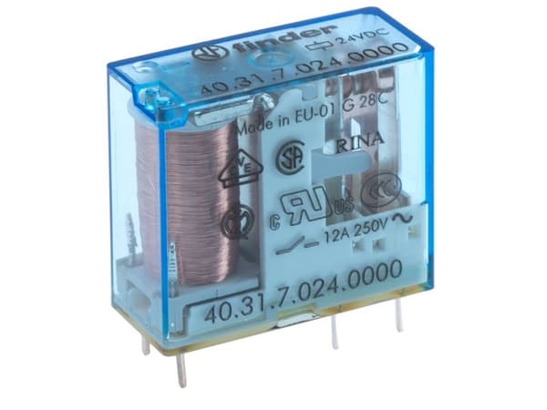 24VDC 12A-250VAC RELÆ 1 VEKSLERI