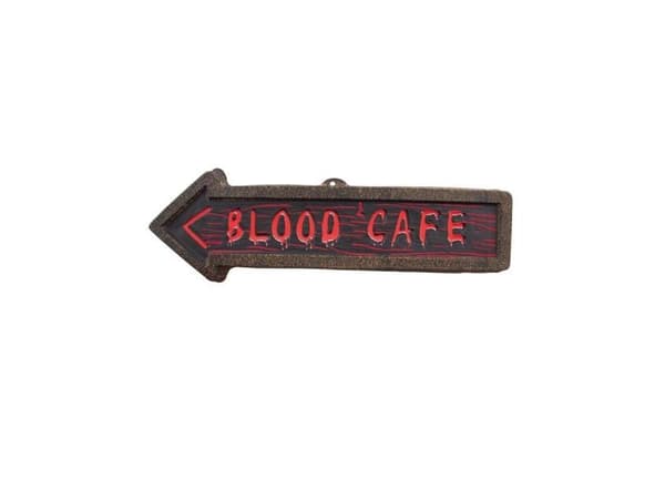 Blood Cafe skilt