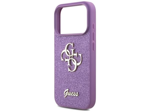 Guess fast glitter 4G-deksel til iPhone 17 Pro - lilla