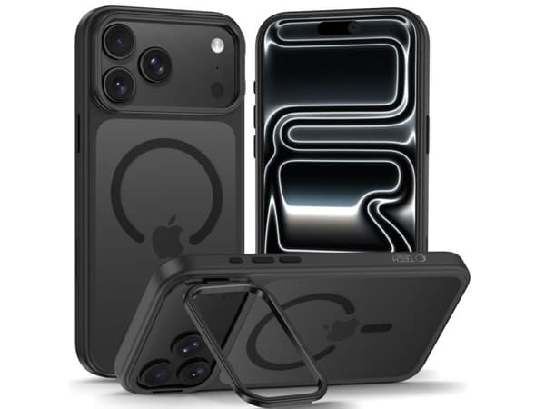 Tech-Protect MagStand MagSafe CC Case for iPhone 18 Pro Max / 17 Pro Max - Matte Black