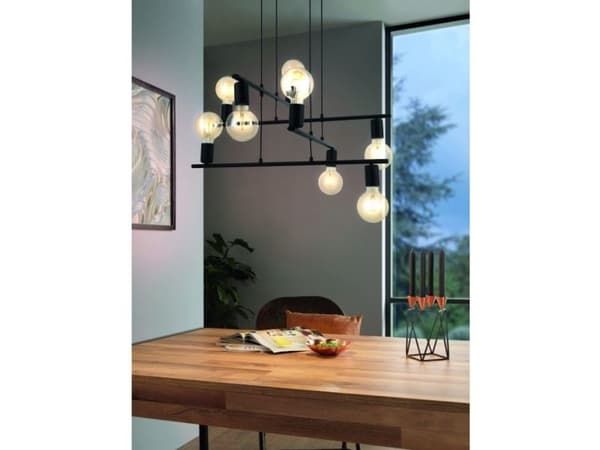 EGLO MEZZANA pendellampe E27 8L sort