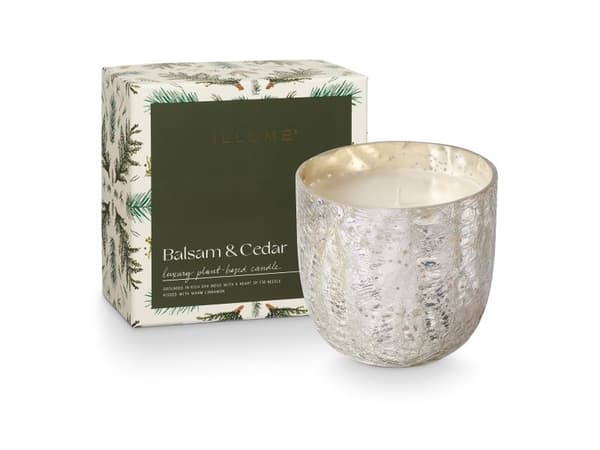 ILLUME Balsam & Cedar Crackle duftlys, grønn