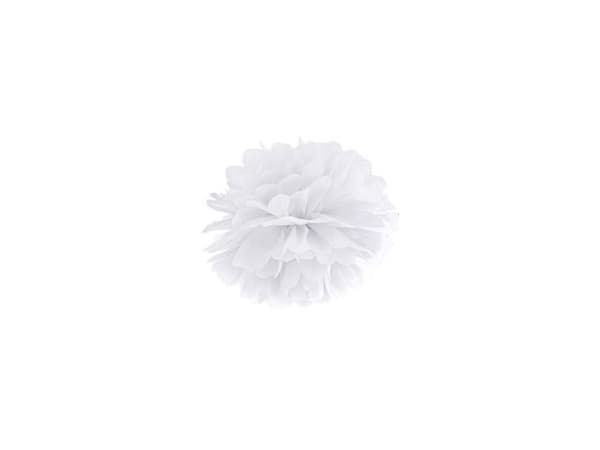Hvid lille pompon