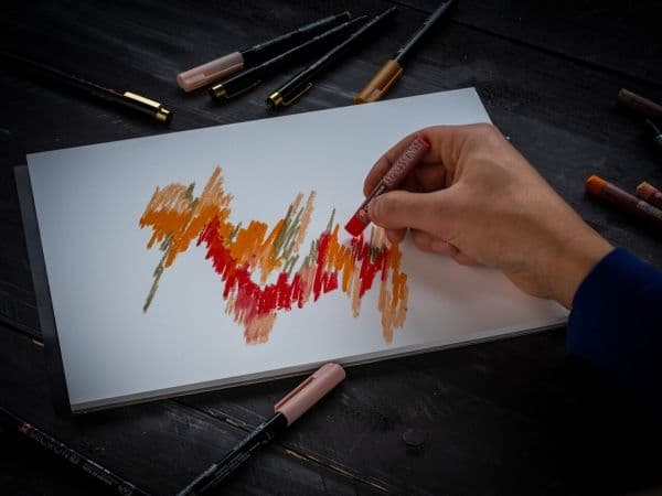 Sakura Cray-Pas Expressionist Orange
