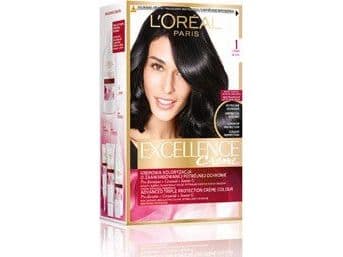 L’Oreal Paris Excellence Creme hårfarge 1 Svart 1 stk