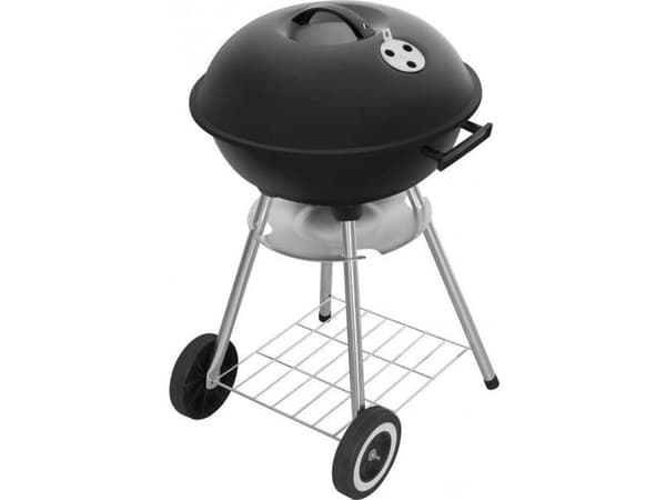 Fieldmann FZG 1009, Grill, Kull (drivstoff), Egg, Grid, Sort, Rustfritt stål, Rund