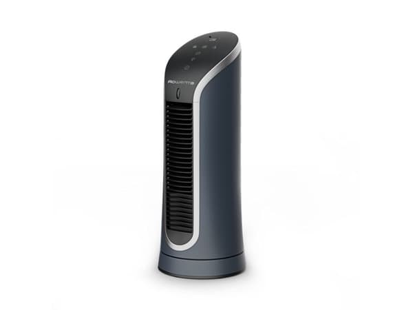 Rowenta Eole Compact VU6220F0, Husholdningstårnvifte, Svart, Bord, 55 dB, 8 timer, LED