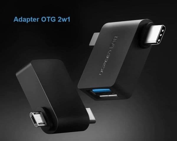 Ugreen 30453, USB-C/Thunderbolt 3, USB 3.0 A, Svart