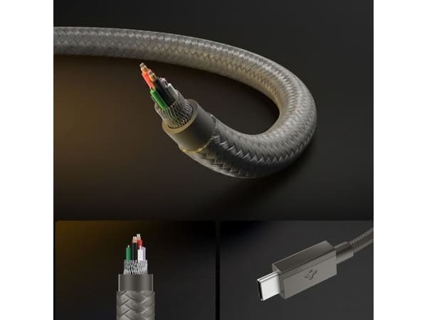 Spigen EB6015CC, 1,5 m, USB-C, USB-C, 0,48 Gbit/sek., grå