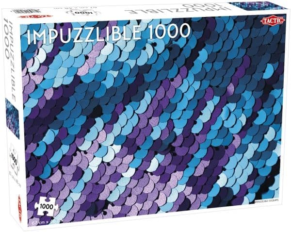 Tactic Impuzzlible Sequins 1000 pcs, 1000 stykker, Kunst, 9 år