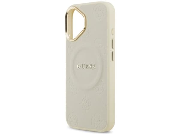 Guess Peony Hot Stamp MagSafe iPhone 17 Case - Beige