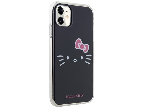 Hello Kitty IML Kitty Face-omslag til iPhone 11 / Xr - svart