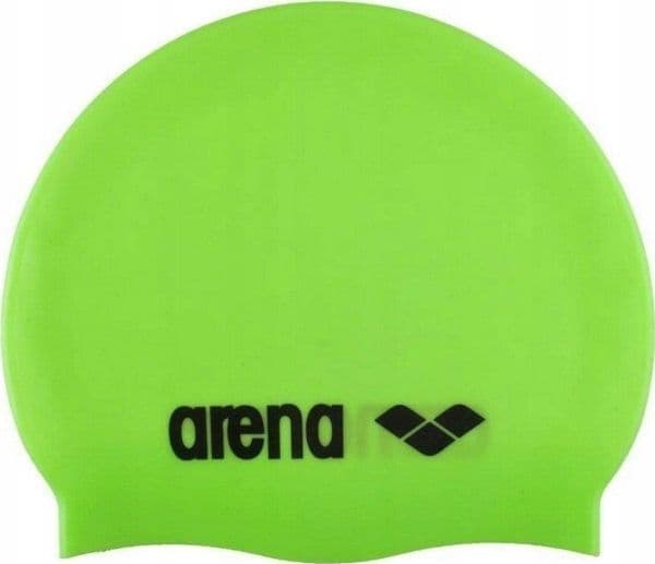 Arena Classic Silicone, Sort, Limefarget, Caps, Unisex, Svømming, Silikon, Bilde