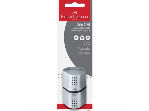 Blyantspidser Trio Grip 2001 silver