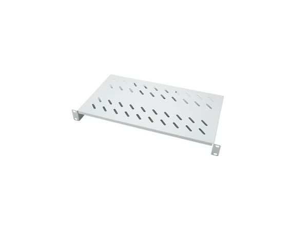 LogiLink 19" cantilever shelf, front screw fixing, 300 mm depth, grey