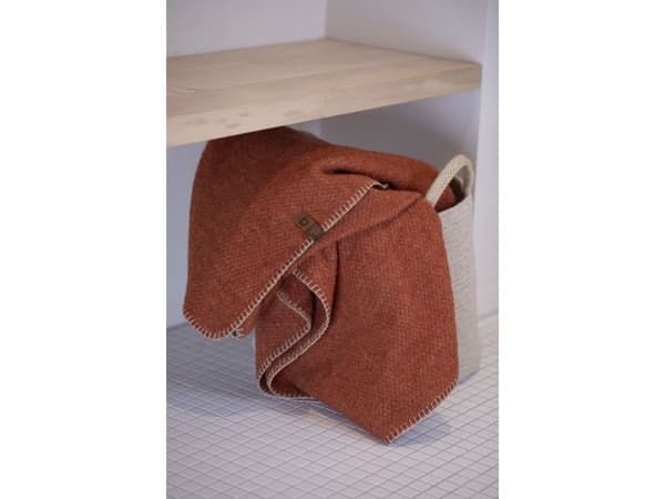 Fussenegger MERANO wool-blend throw "terra Cotta 160x200 cm